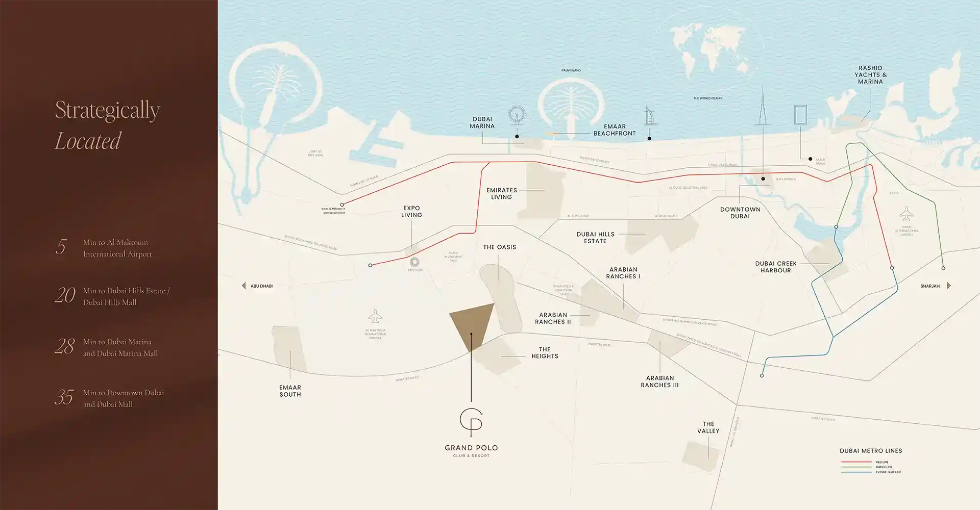 Location of Montura villas at Grand Polo