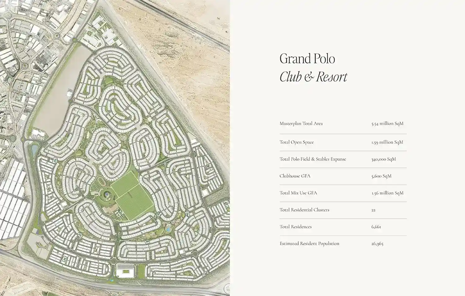 Masterplan of Montura at Grand Polo