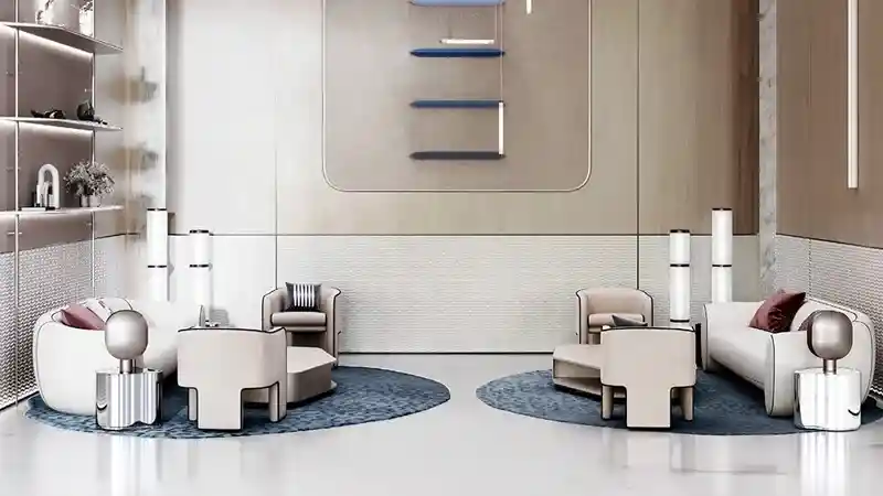 Binghatti Skyrise Apartment Living Area