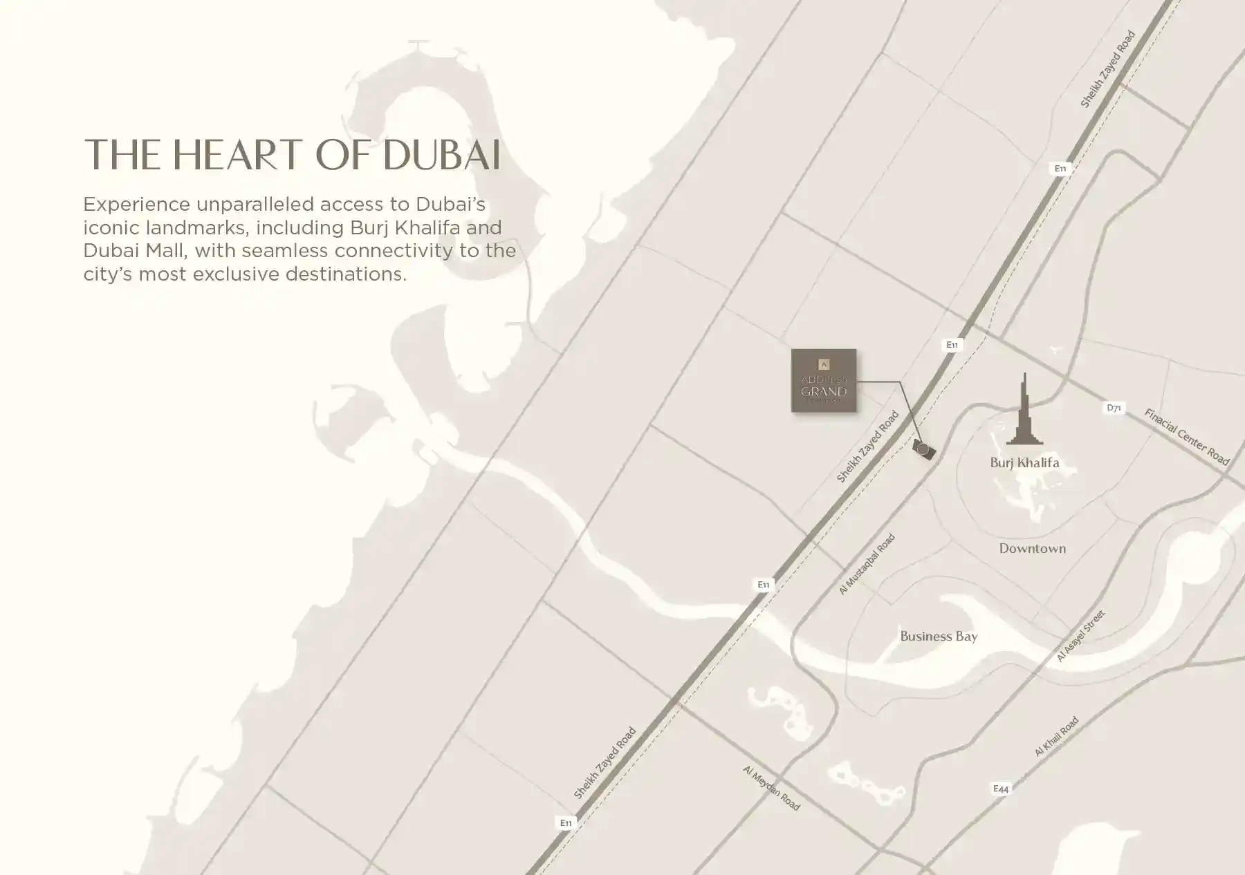 Masterplan of Address Grand Downtown by Emaar