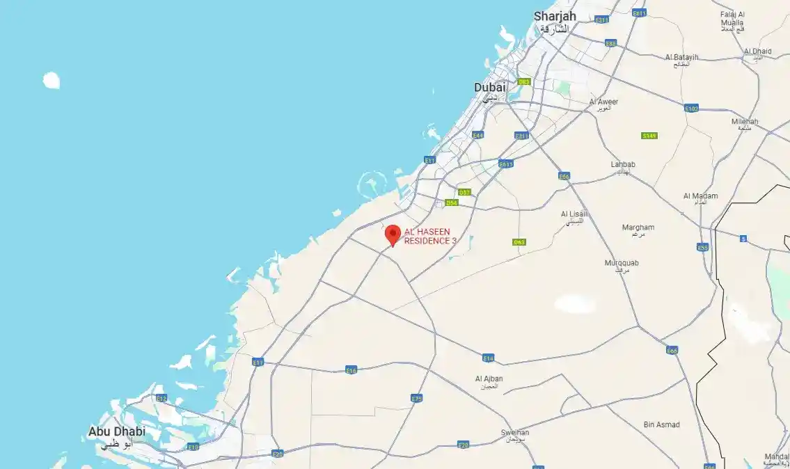al-haseen-residences-3-location-map