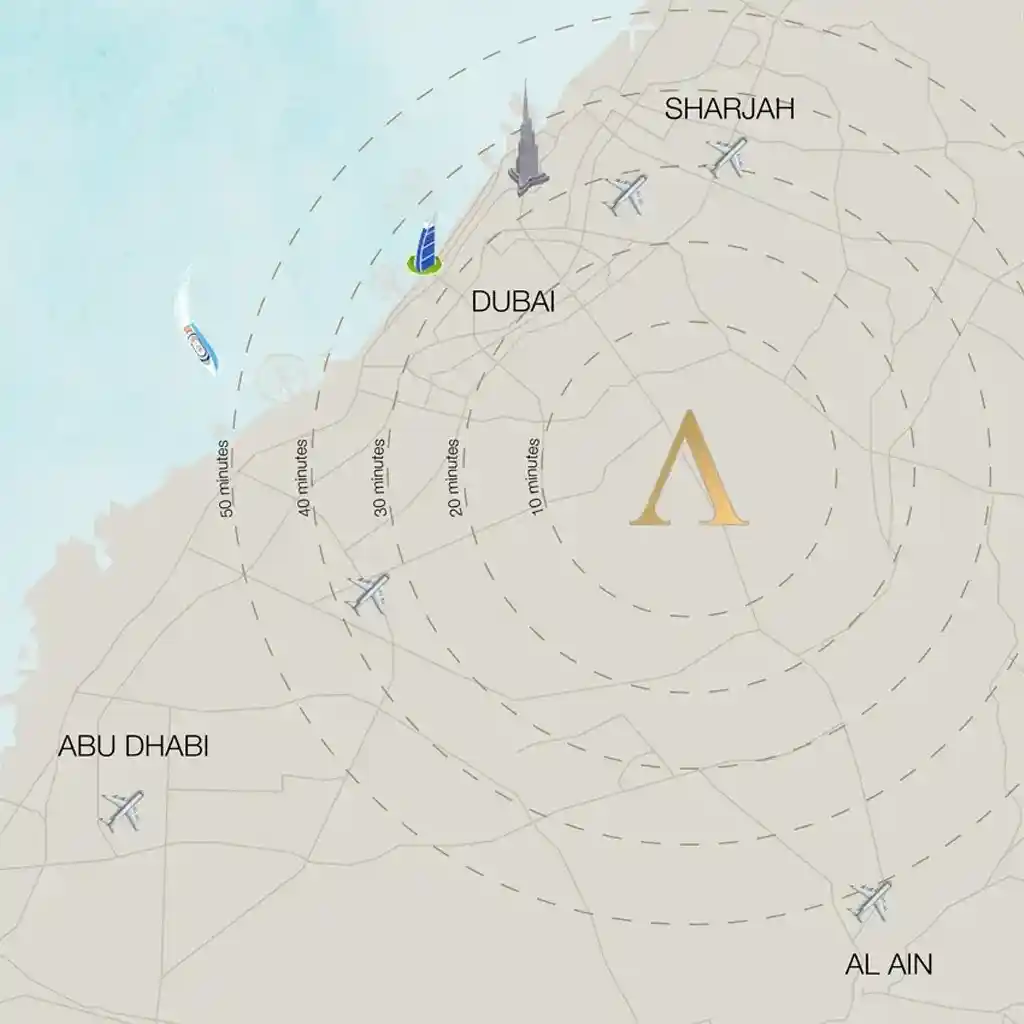 arabian-hills-estate-location-map