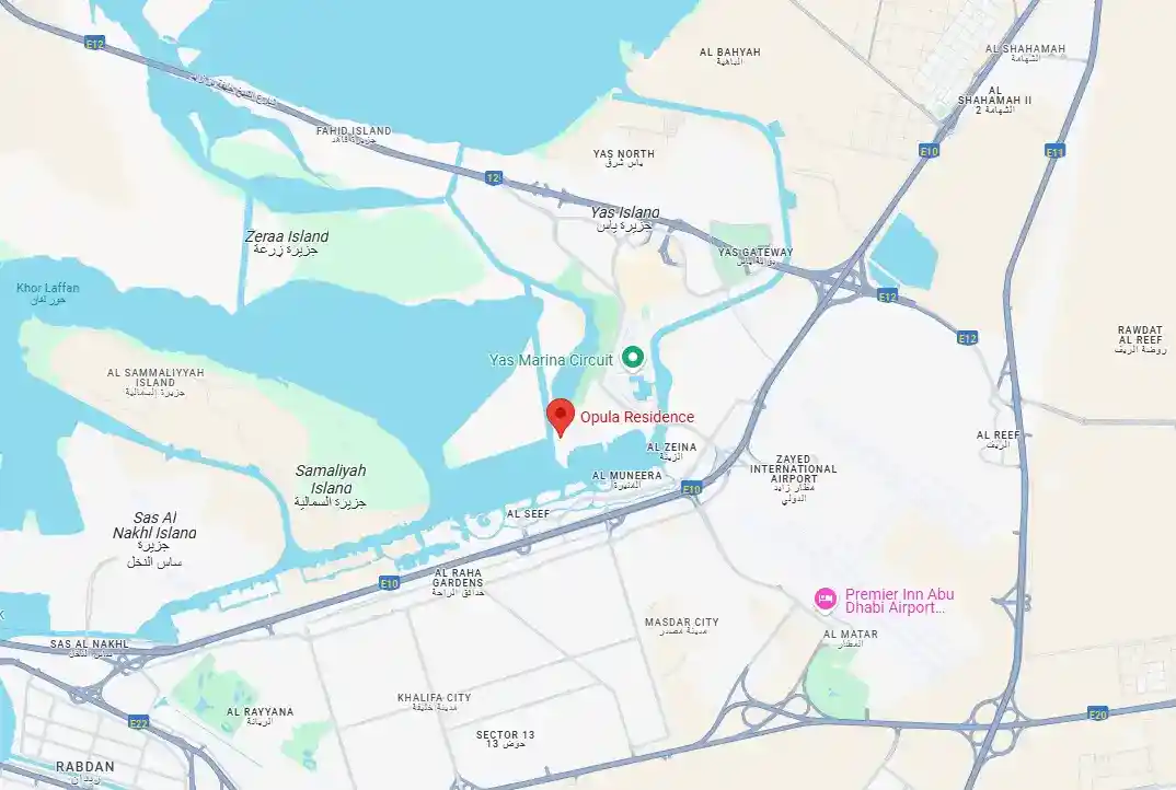 Masterplan of Opula Residence at Yas Bay