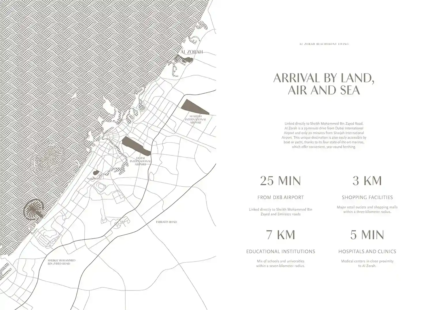 Location of Al Zorah Gateway Porto Apartment