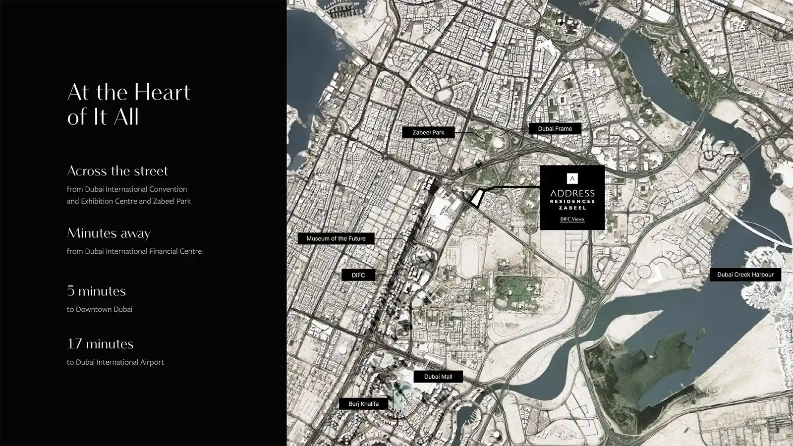 Location of Zabeel by Emaar Properties