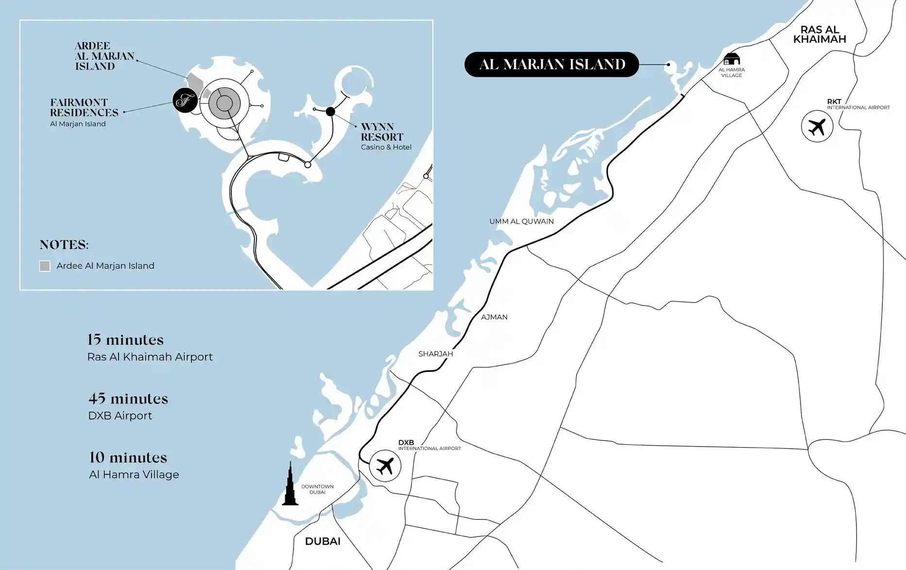 Location of Fairmont Residences