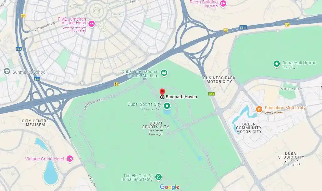Location of Binghatti Haven