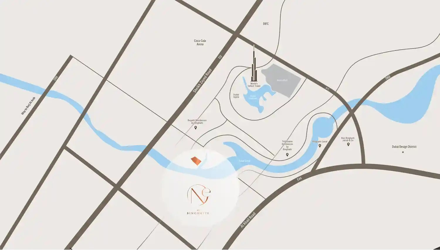 Masterplan of One by Binghatti