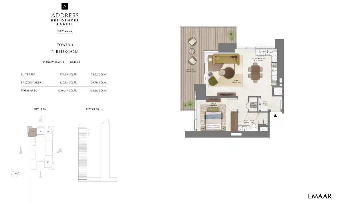Unit 1, Podium Level 1