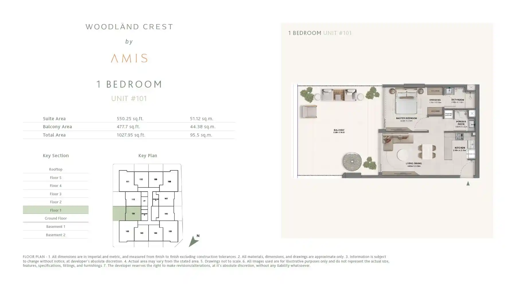 1 Bedroom	