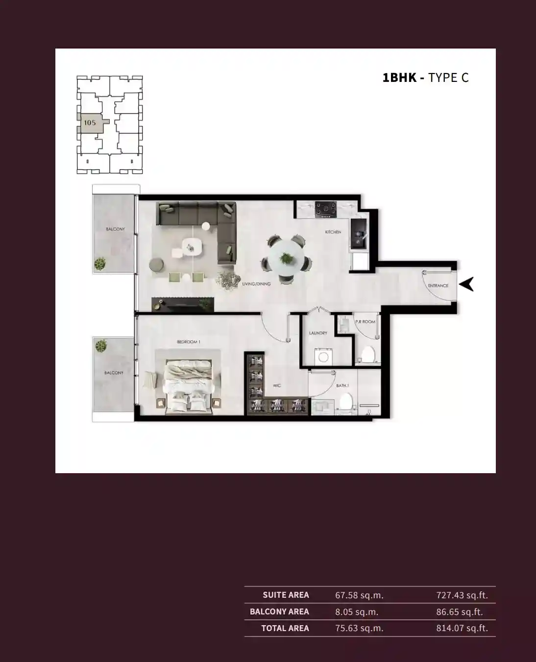 1 Bedroom	