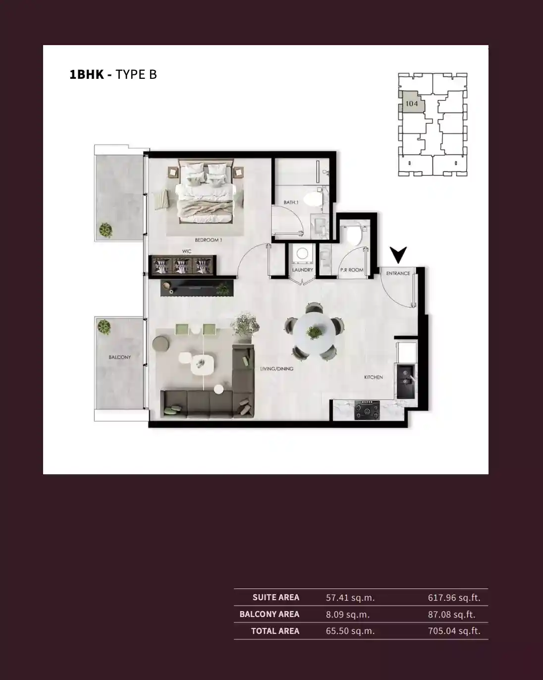 1 Bedroom	