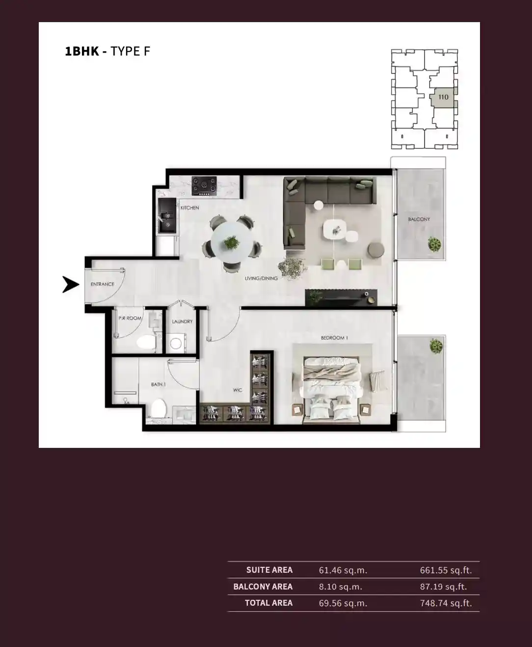 1 Bedroom	