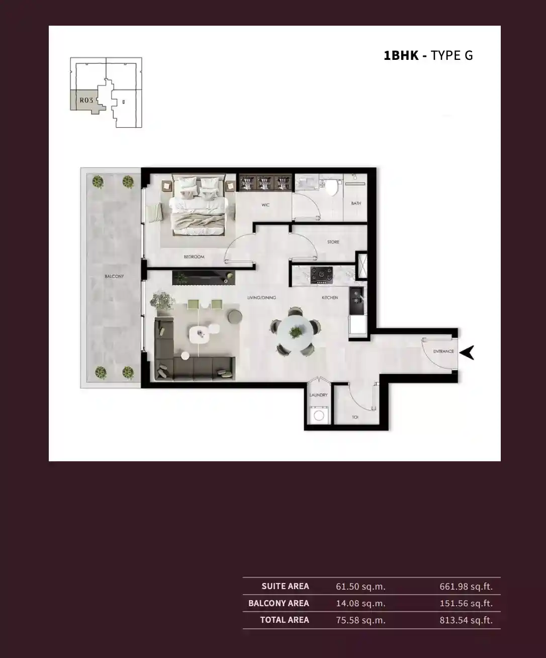 1 Bedroom	