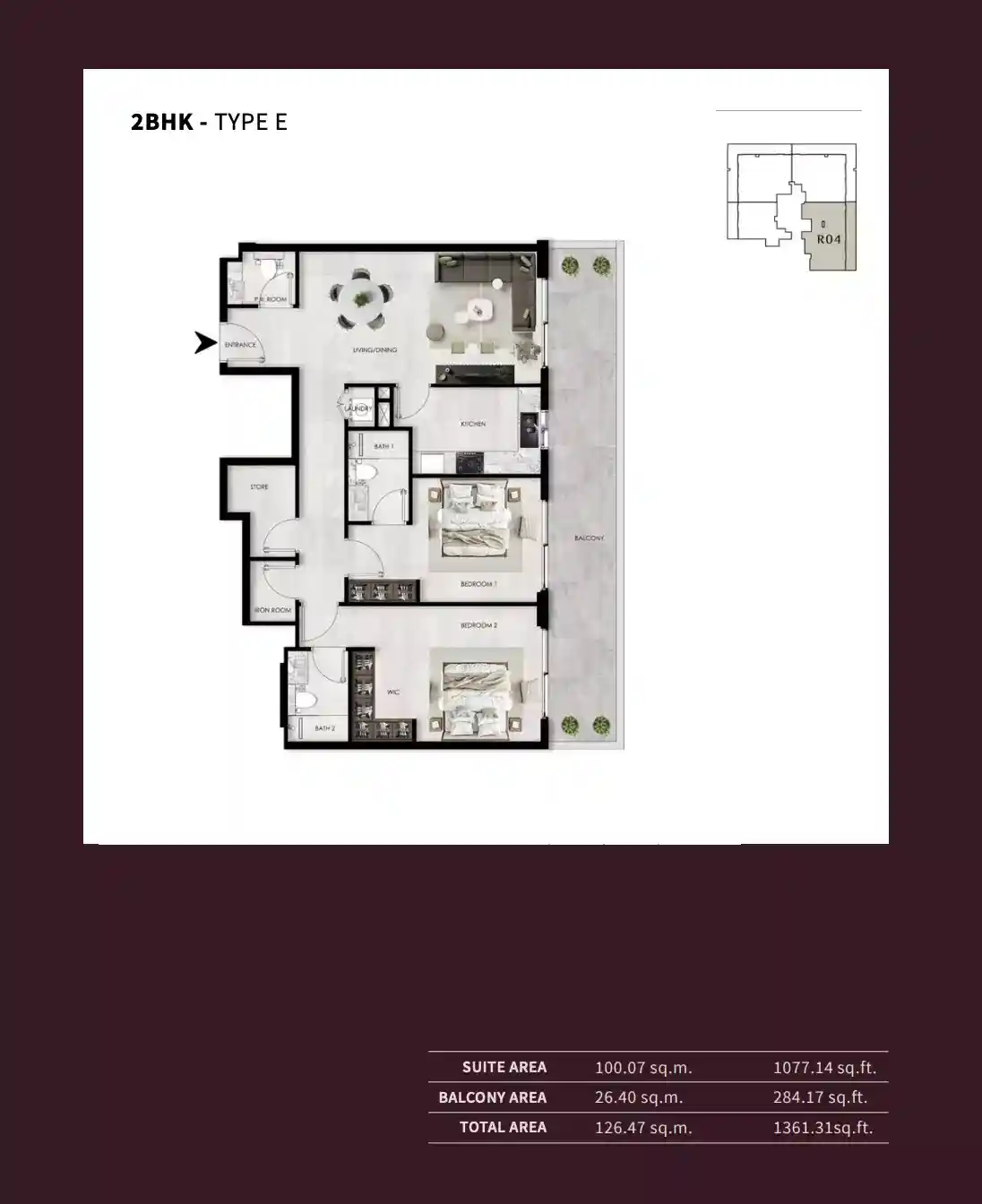 2 Bedroom	