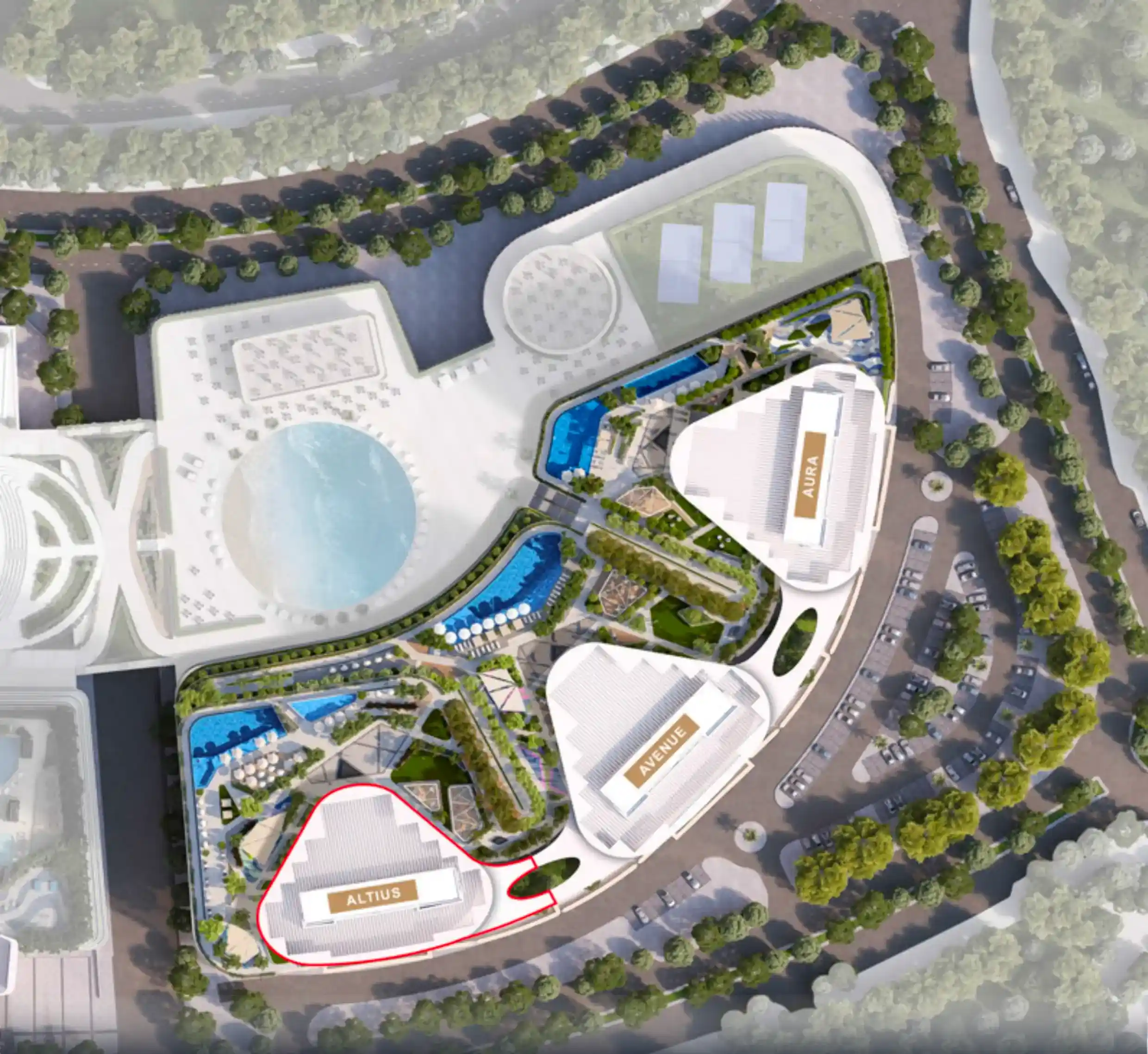 Masterplan of Skyscape Altius Apartment