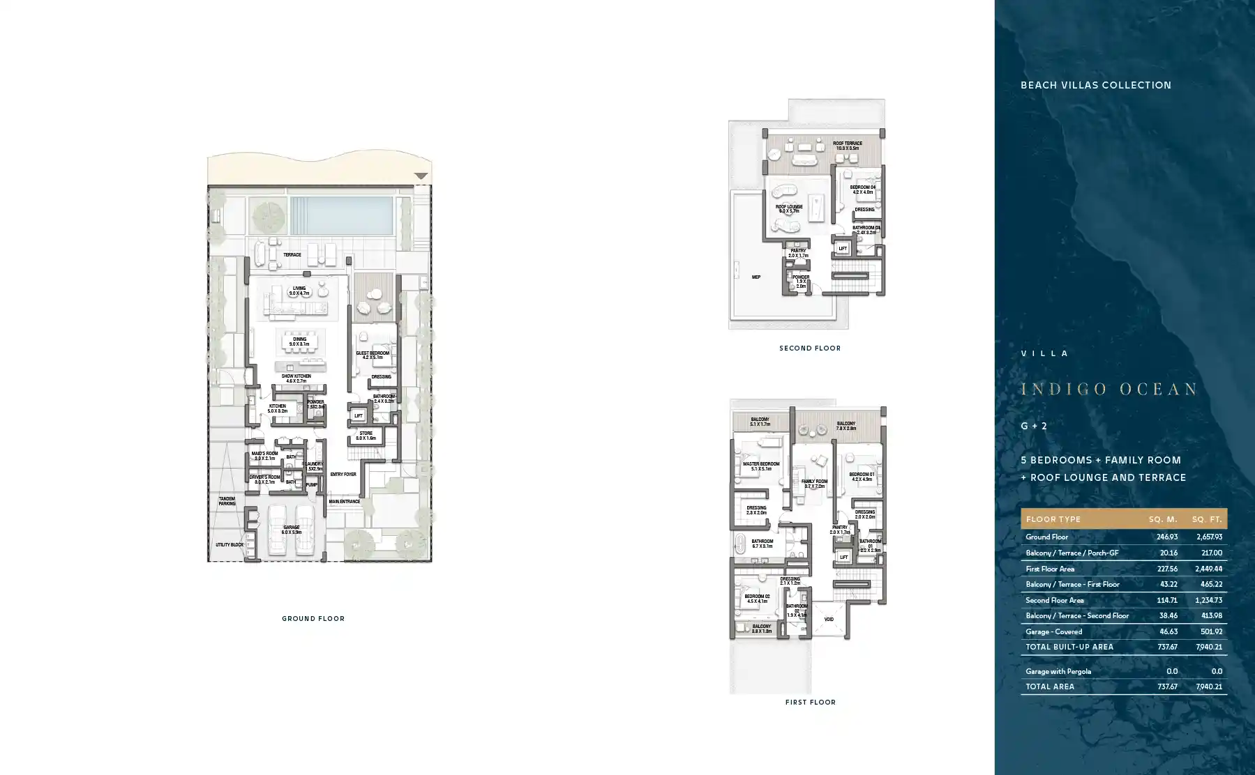 G + 2 (With Family Room + Roof Lounge & Terrace)