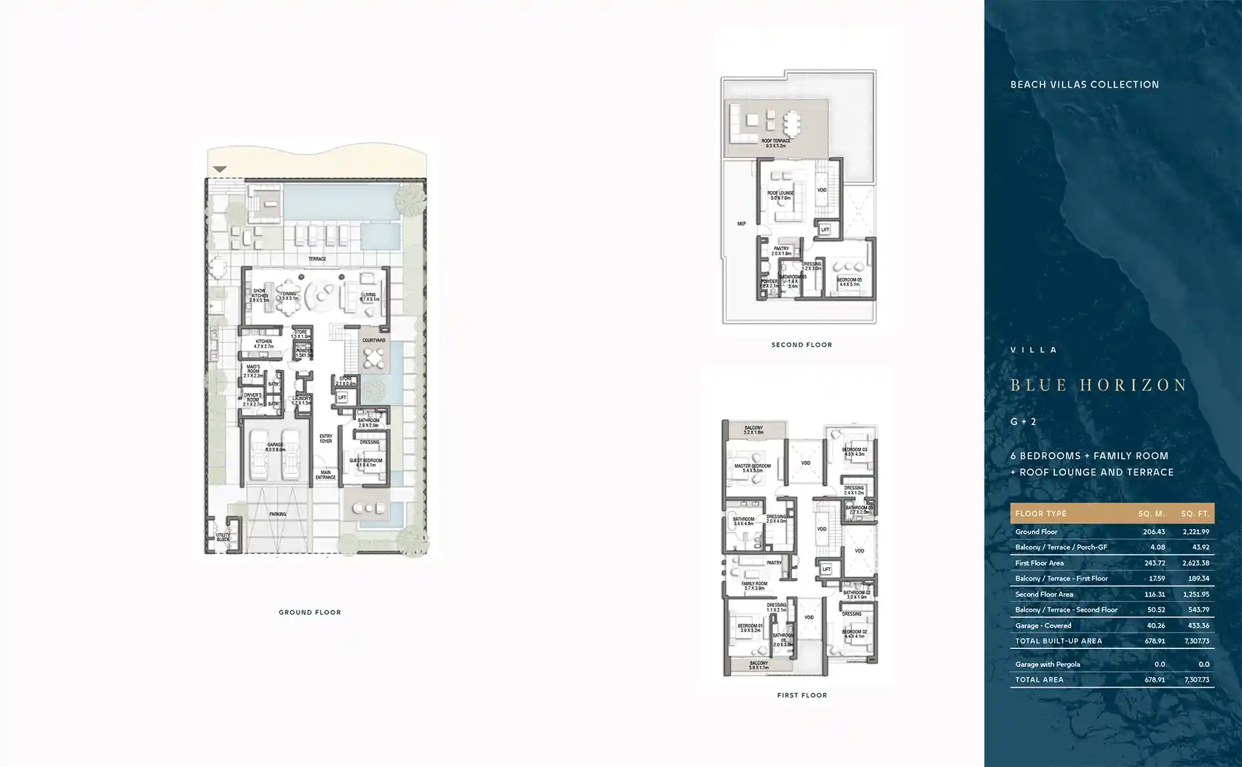 G + 2 (With Family Room + Roof Lounge & Terrace)