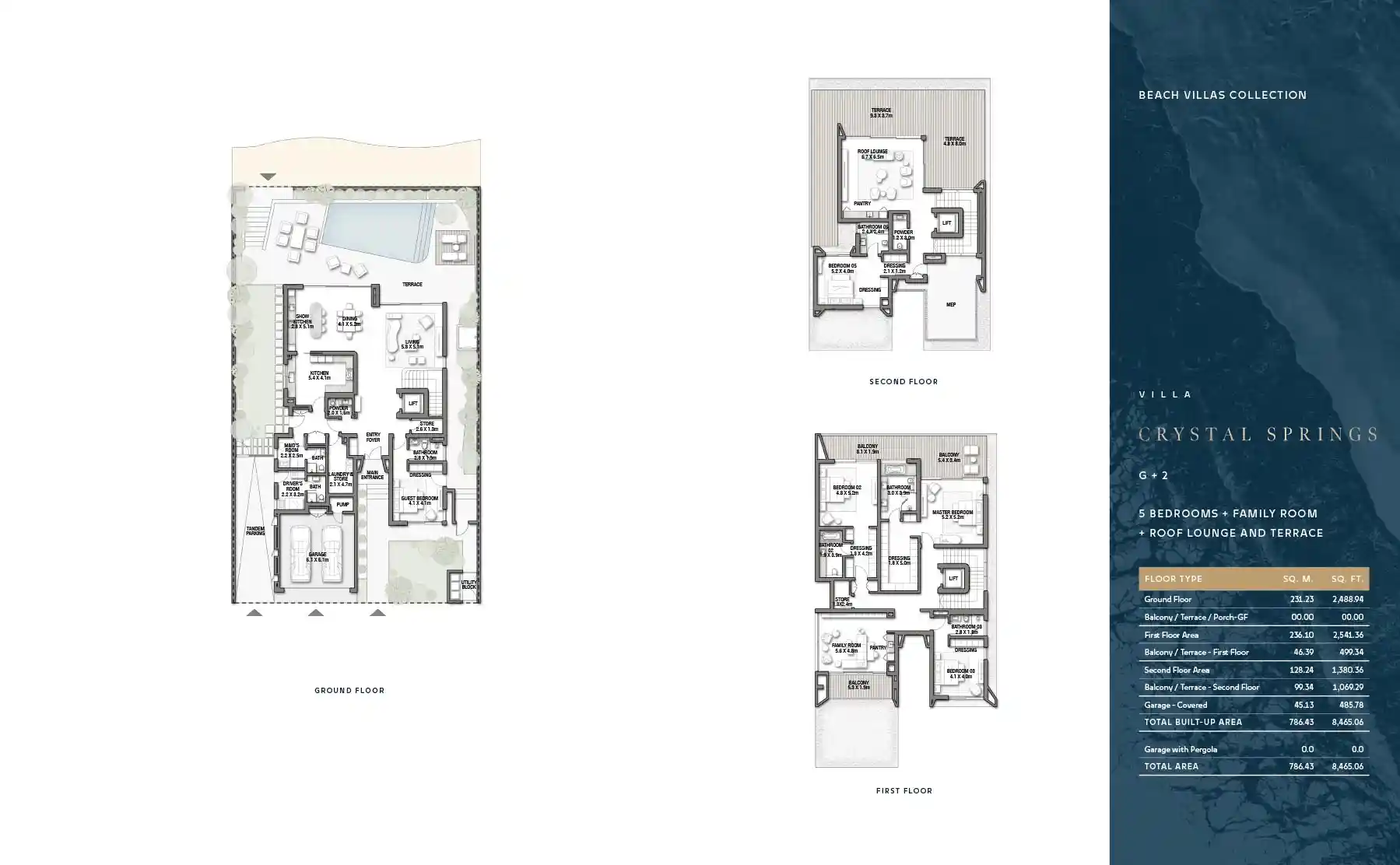 G + 2 (With Family Room + Roof Lounge & Terrace)
