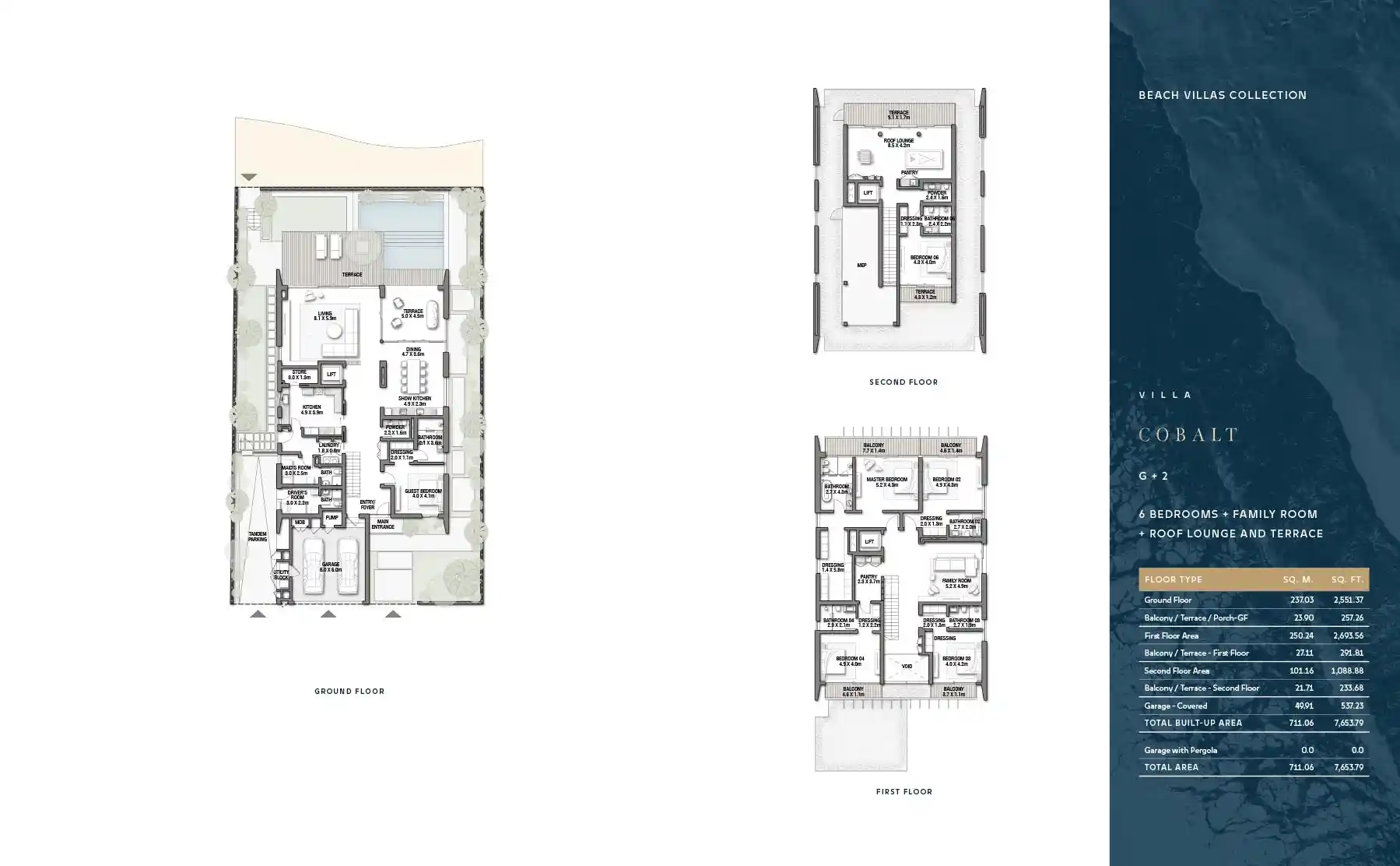G + 2 (With Family Room + Roof Lounge & Terrace)