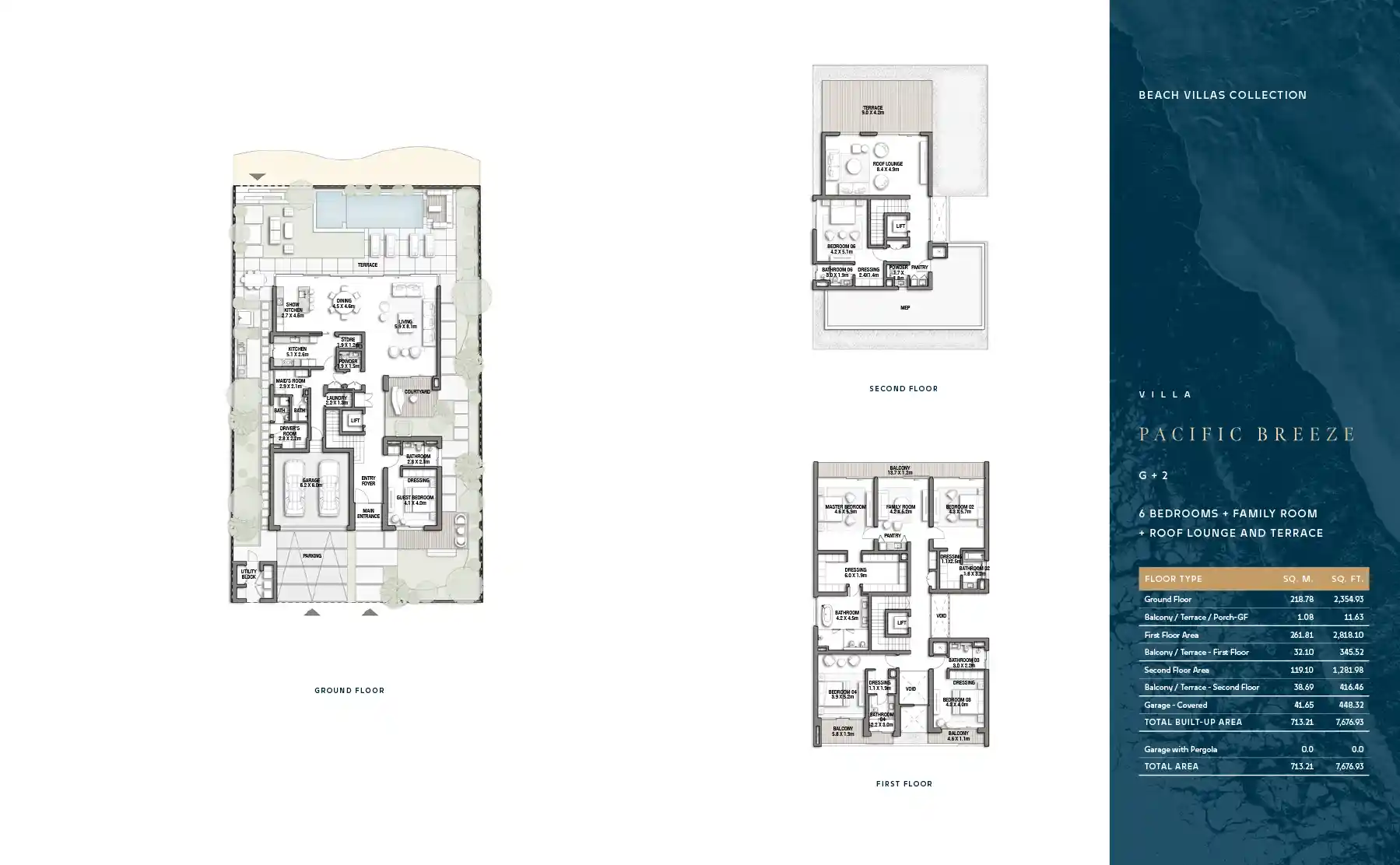 G + 2 (With Family Room + Roof Lounge & Terrace)