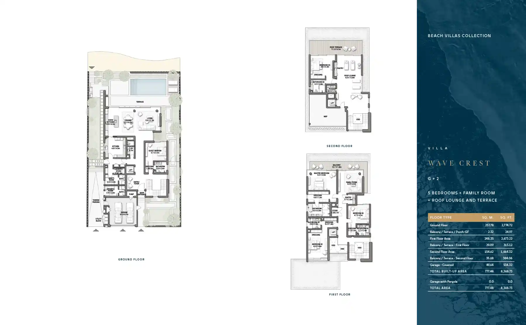 G + 2 (With Family Room + Roof Lounge & Terrace)