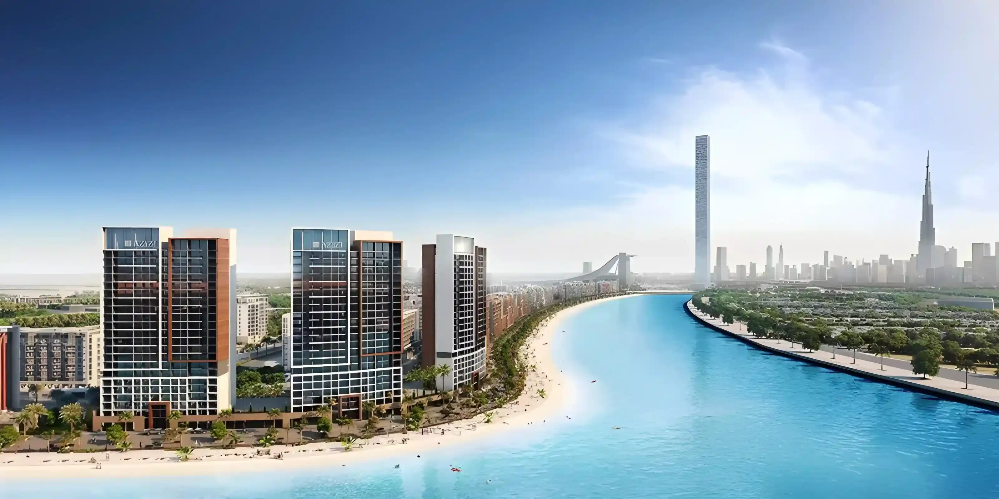 Azizi Riviera 68 Burj Khalifa View
