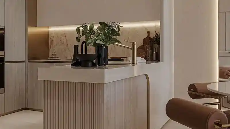Floarea Oasis Kitchen Area