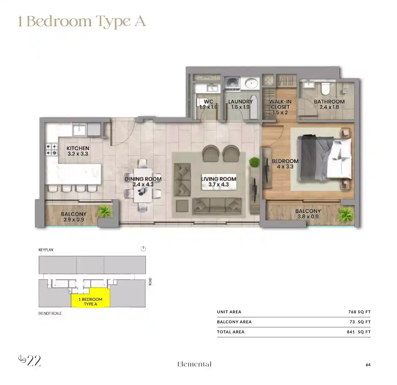 1 Bedroom	