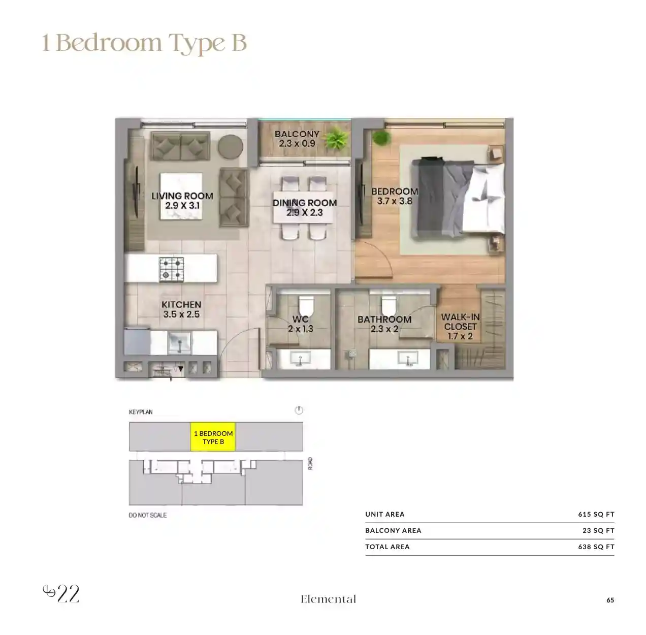 1 Bedroom	