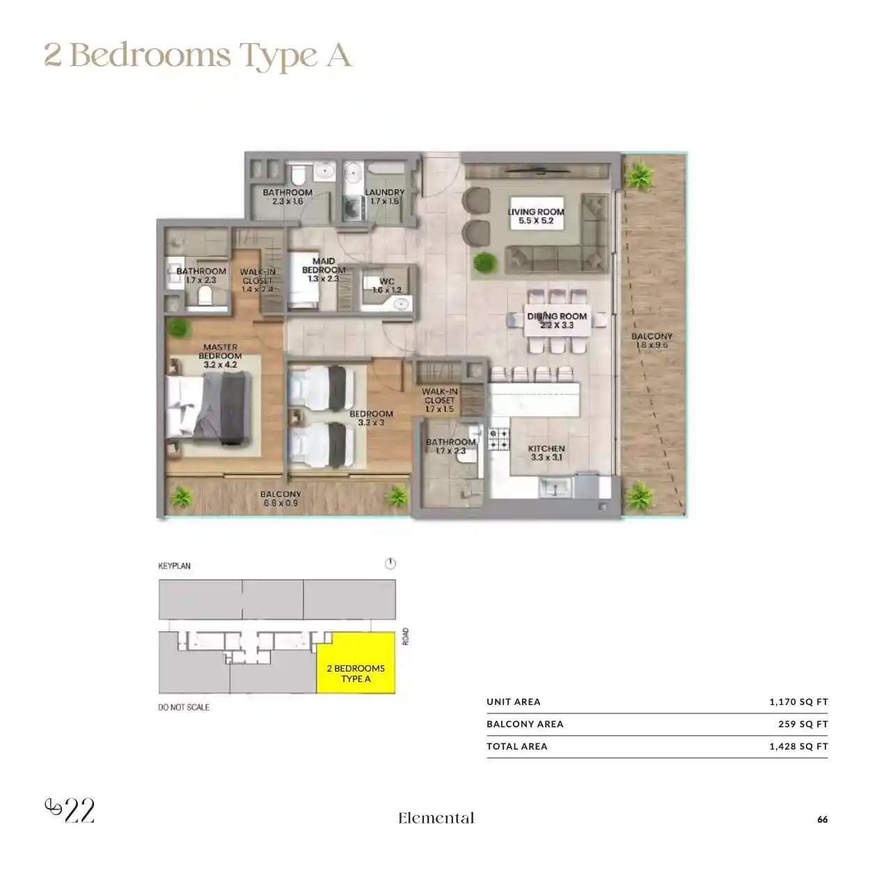 2 Bedroom	