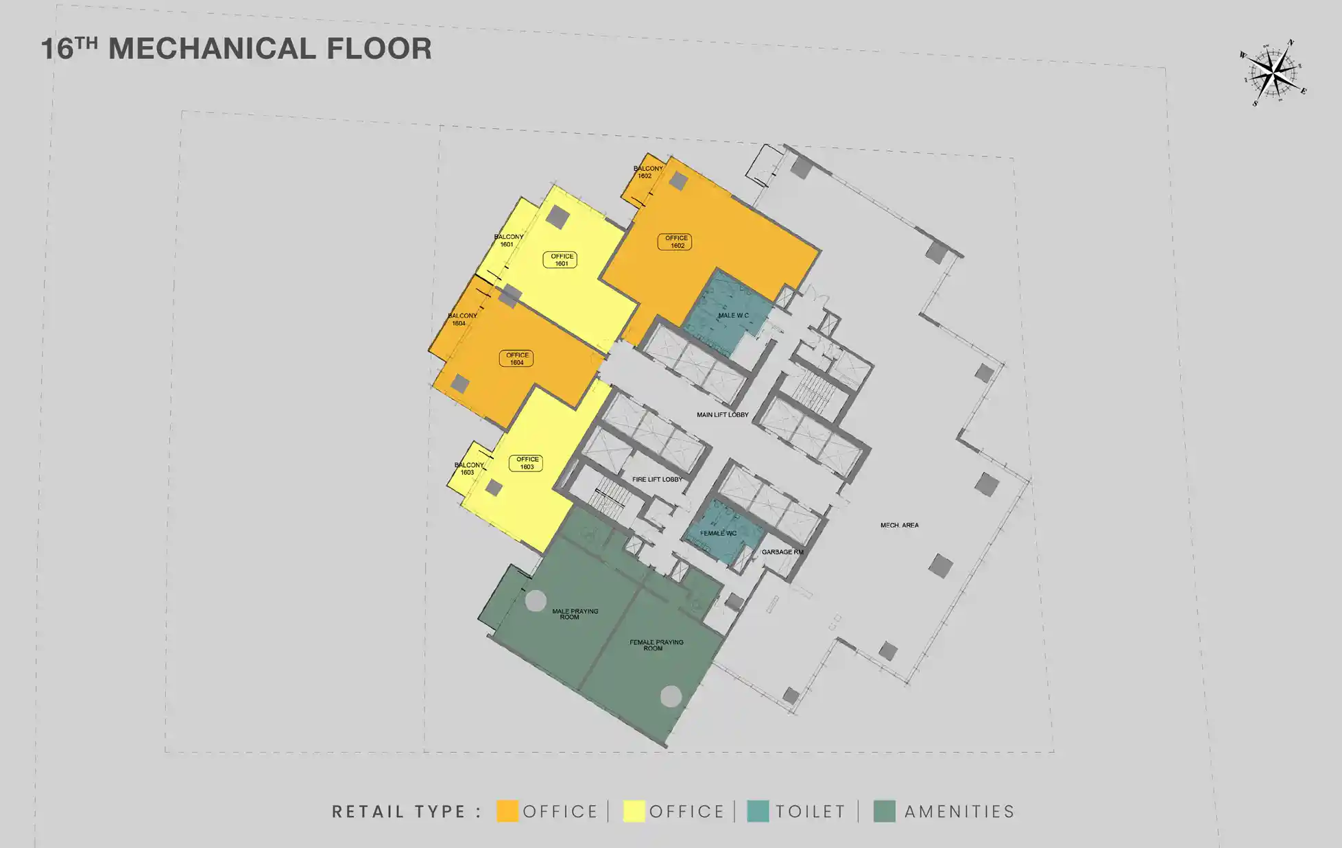 16th Mechanical Floor	