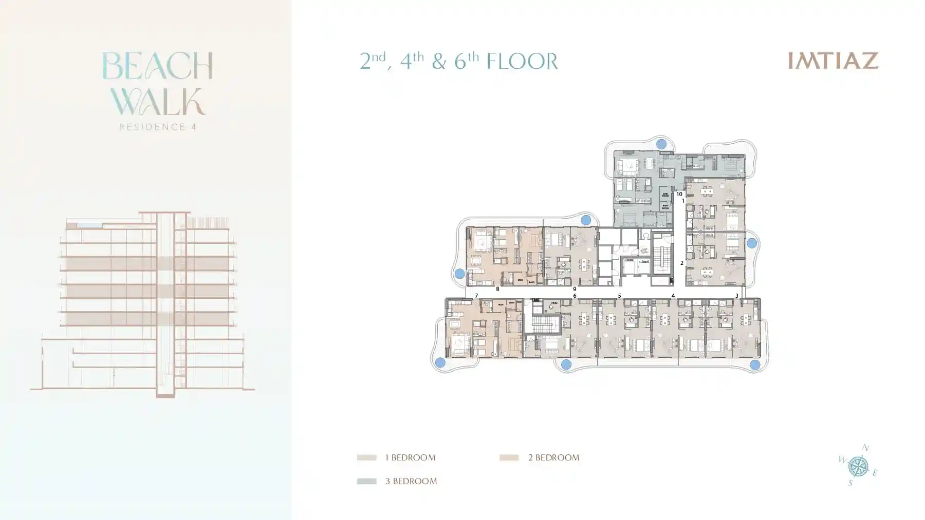 2nd, 4th & 6th FLOOR