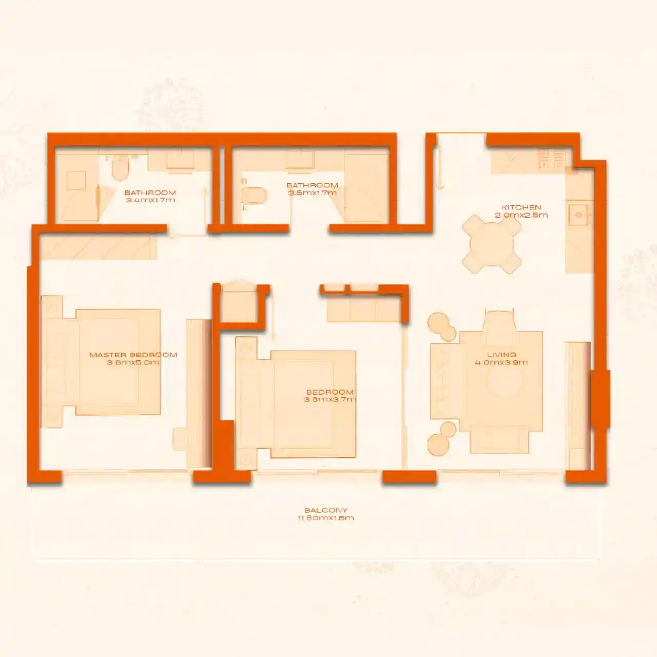 2 Bedroom	
