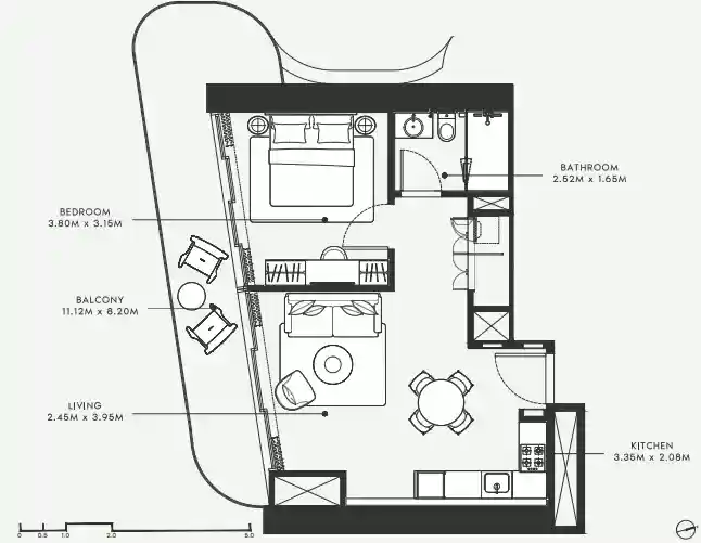 1 Bedroom	