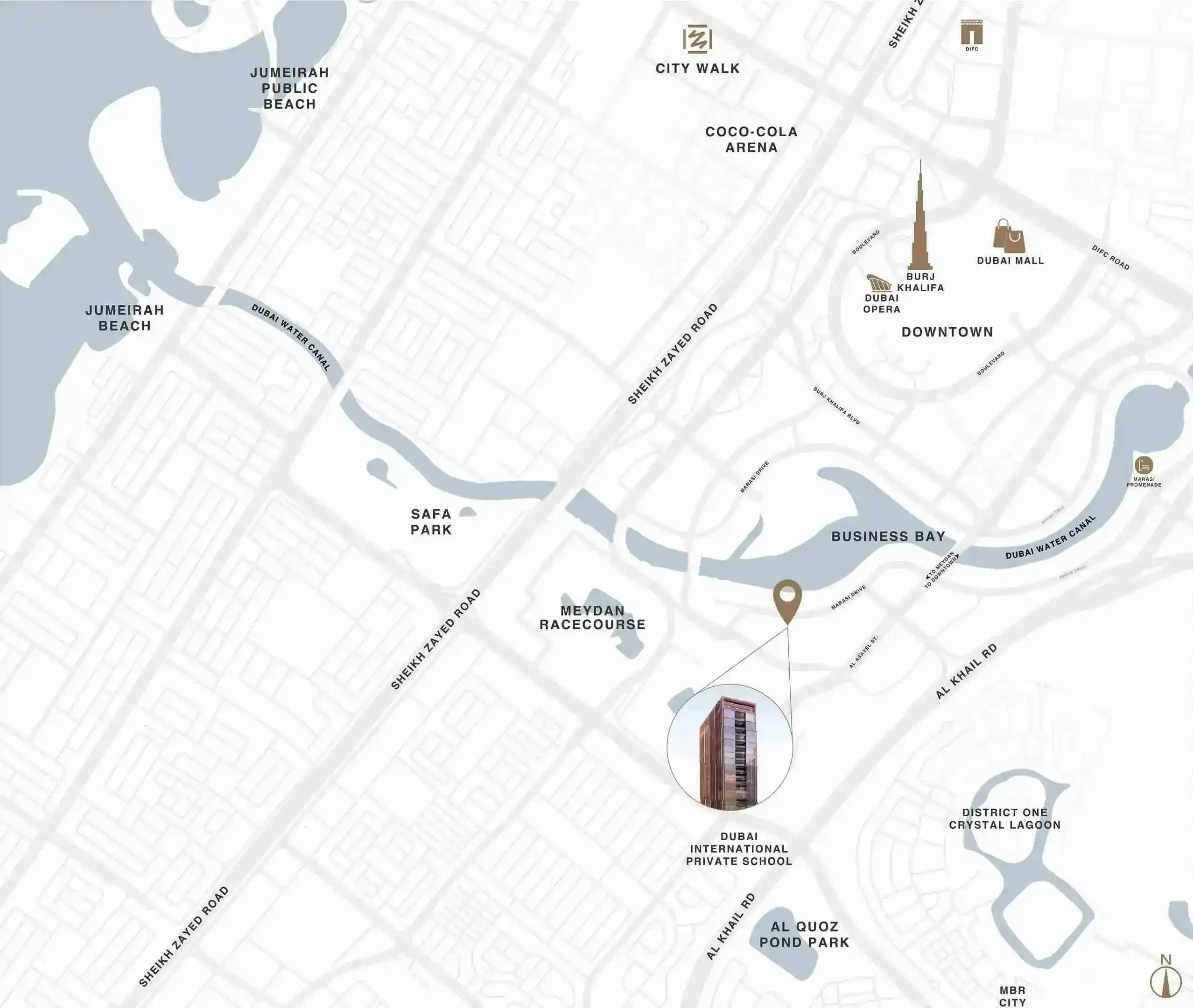 Masterplan of Burj Capital