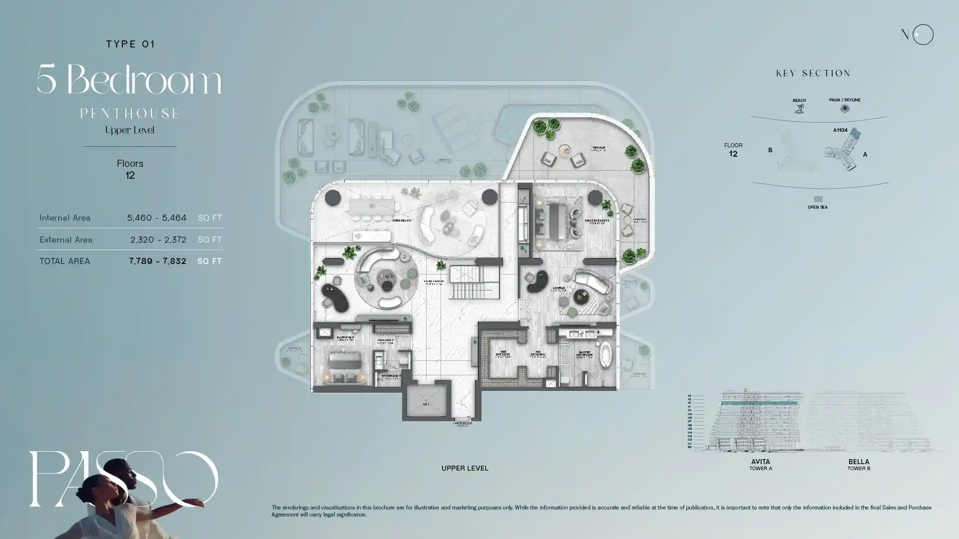 12th Floor, Upper Level, Type 01	