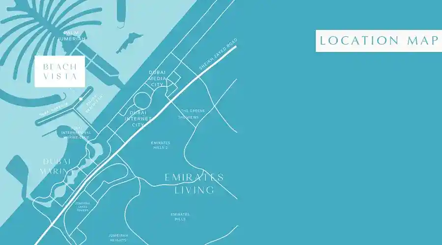 emaar-beach-vista-location-map