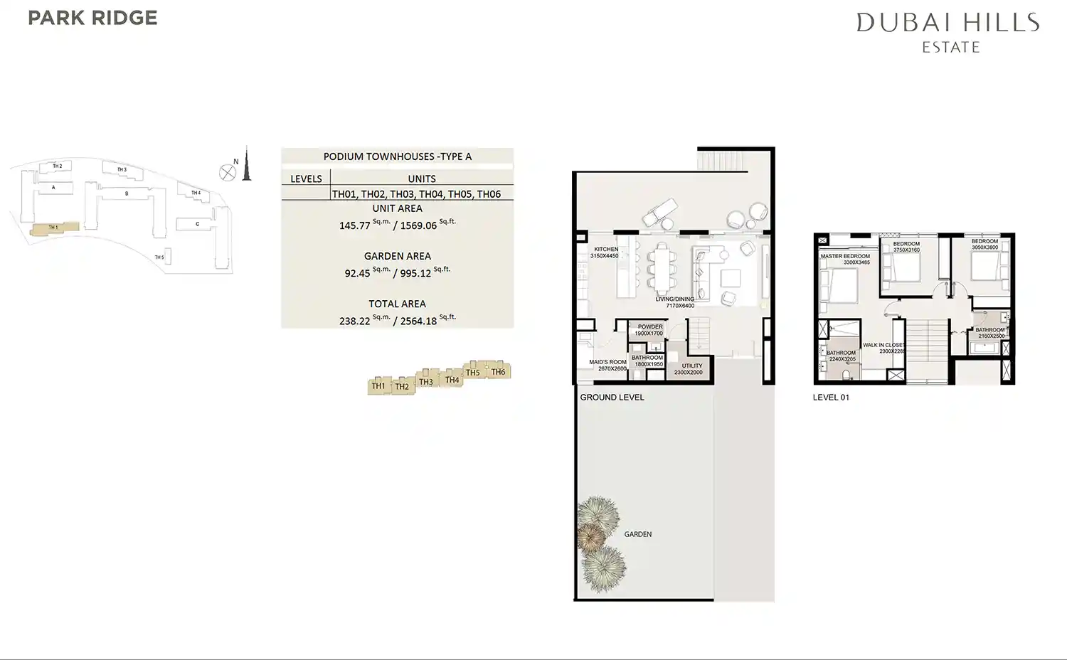 Podium-Townhouses type A	