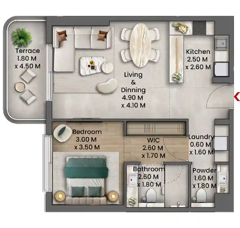 2 Bedroom	