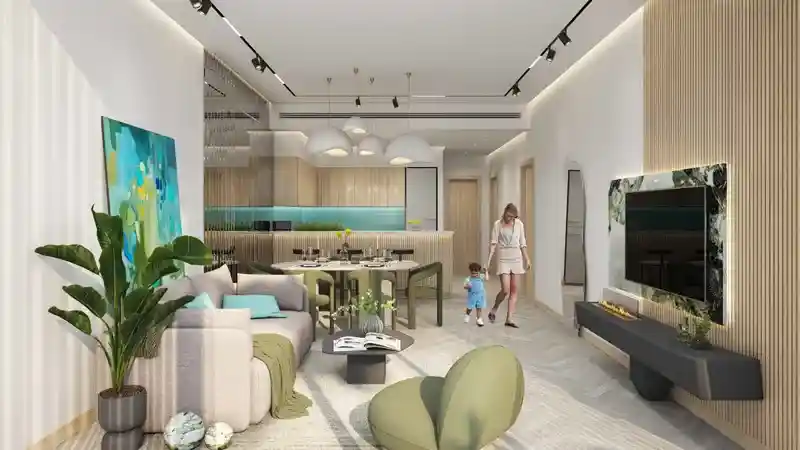 Damac Lagoon Views 3 Living & Dining Area