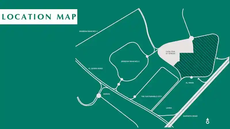 Location of Casa Viva Serena