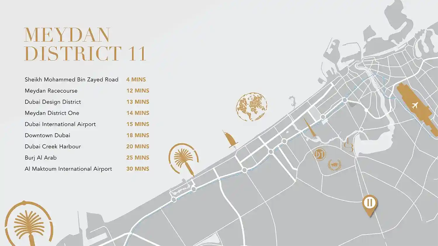 Location of Gate Eleven Residences