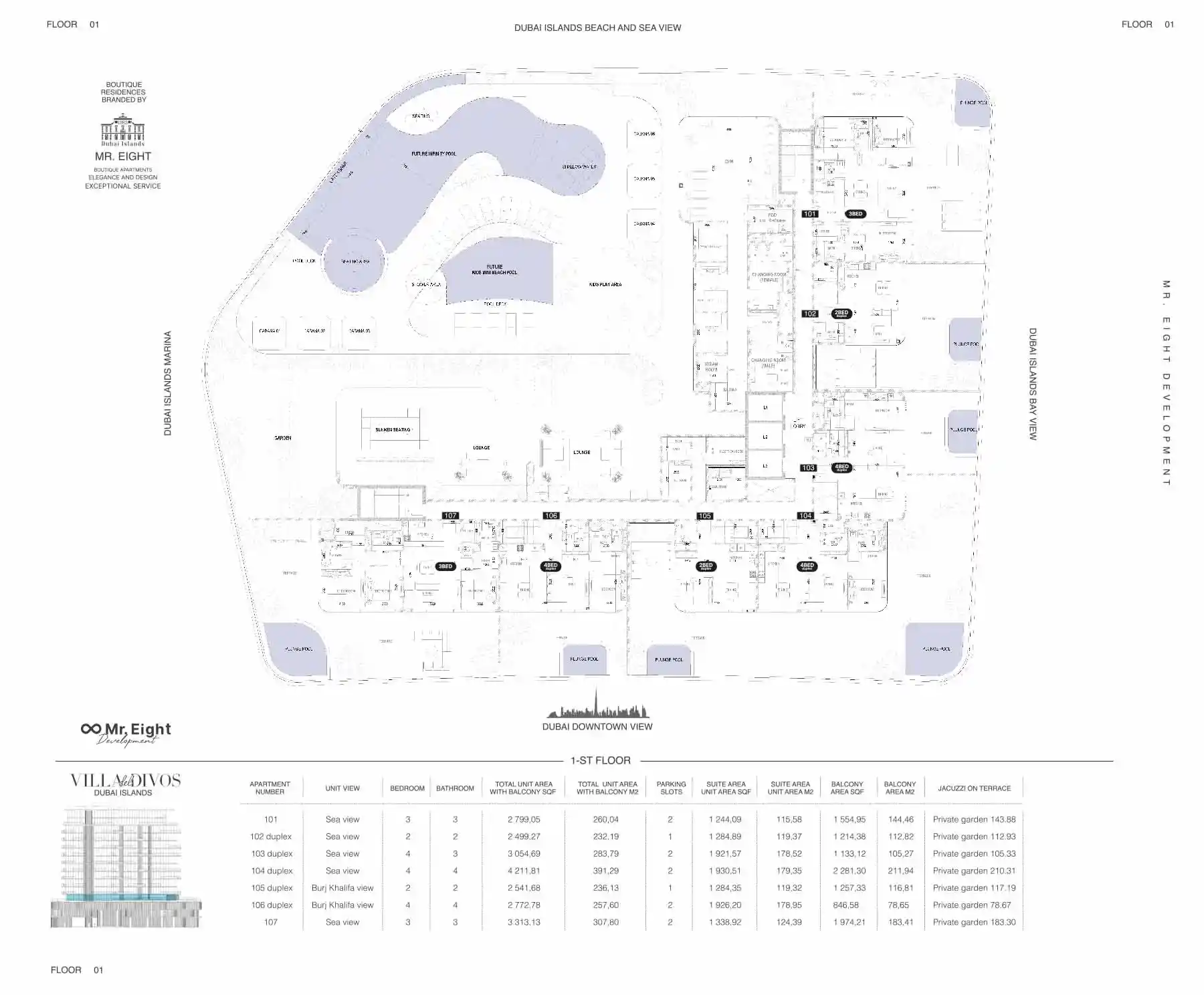 1st Floor to 9th Floor