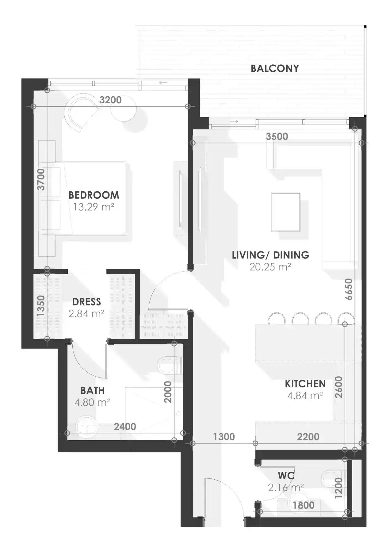 1 Bedroom	