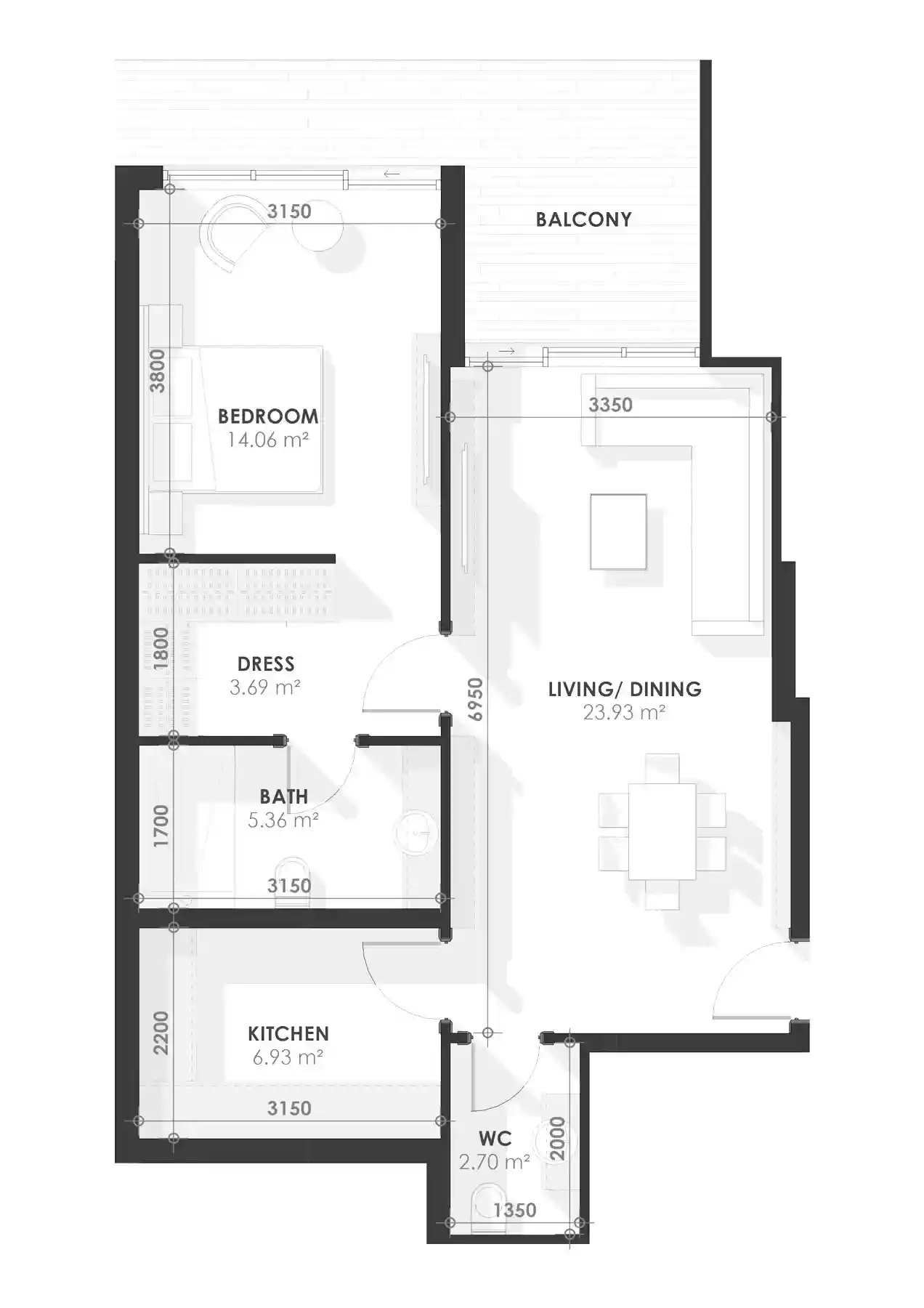1 Bedroom	