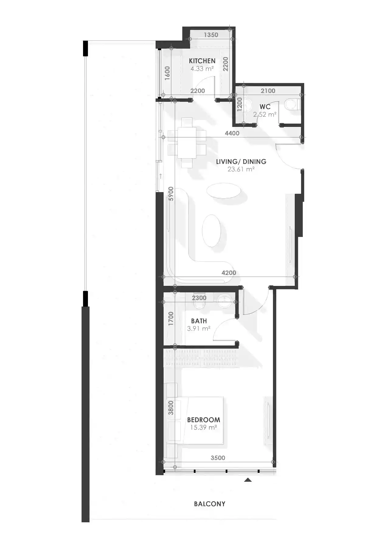 1 Bedroom	