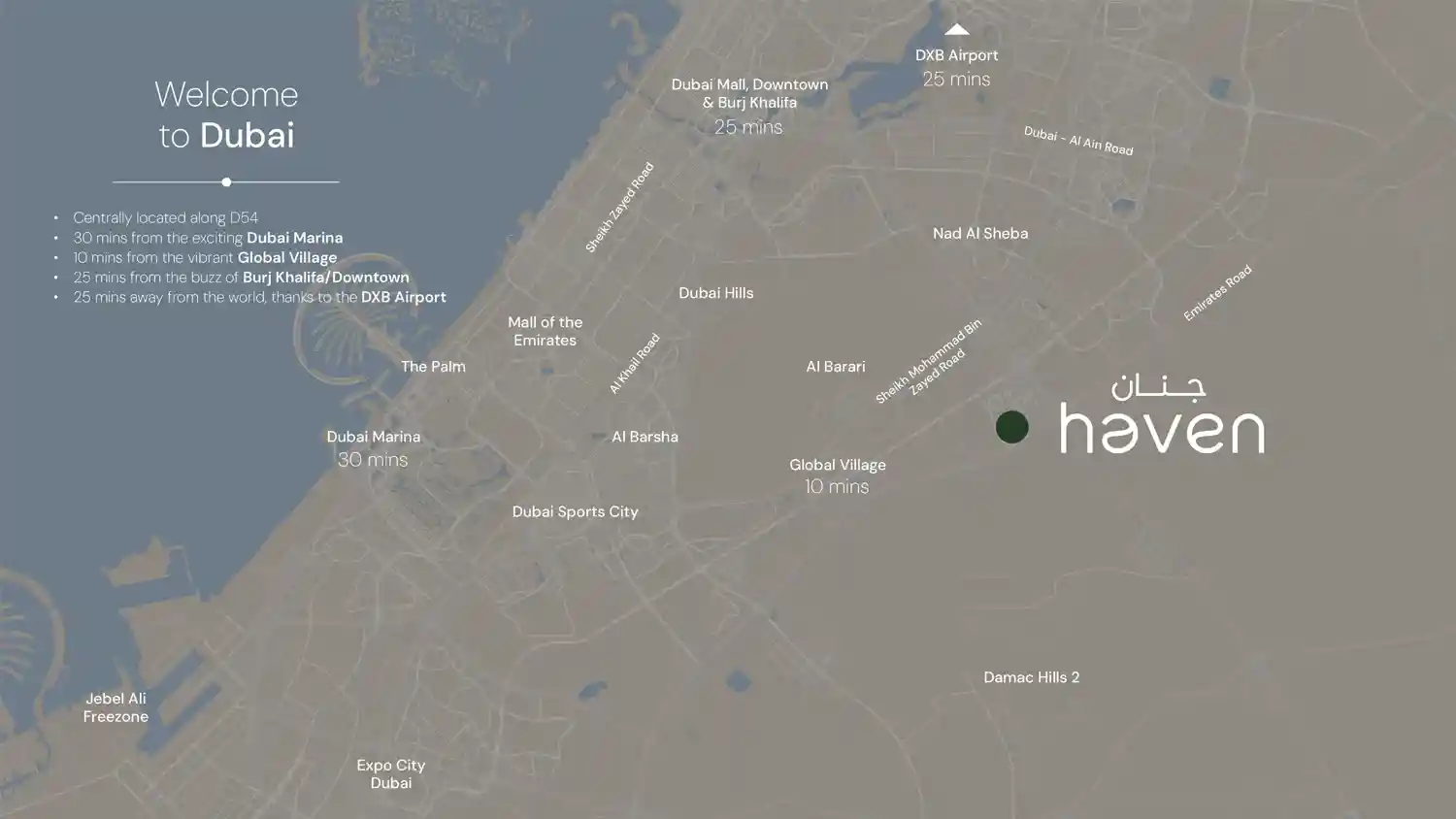 Location of Haven Aldar