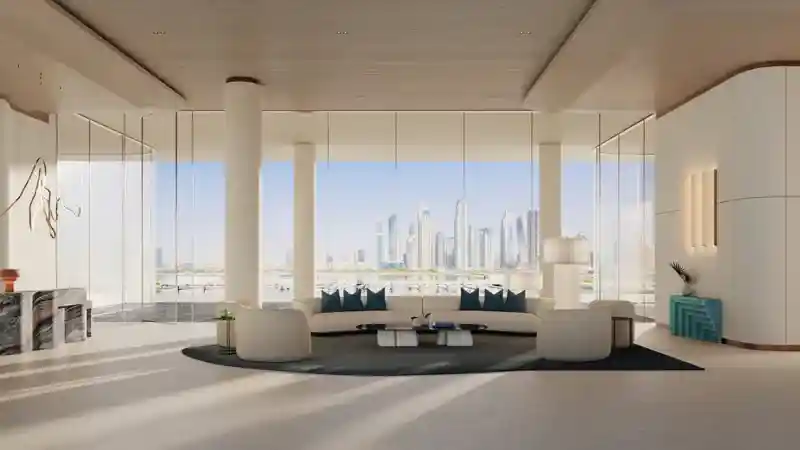 Dubai Harbour Residences Spacious Lobby