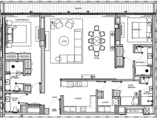 1 Bedroom Apartment